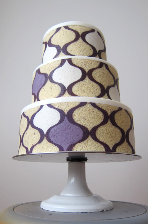 modern entremet wedding cakes by MRobin Cake Design | via junebugweddings.com