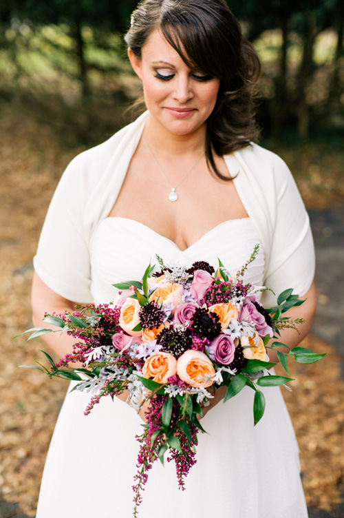 Vintage purple and jewel tone wedding at The Horticulture Center at Fairmount Park, Philadelphia, PA, photos by Ash Imagery | junebugweddings.com