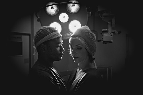 Doctor's engagement photos in an operating room, by Jacki Bruniquel | junebugweddings.com Doctor's engagement photos in an operating room, by Jacki Bruniquel | junebugweddings.com