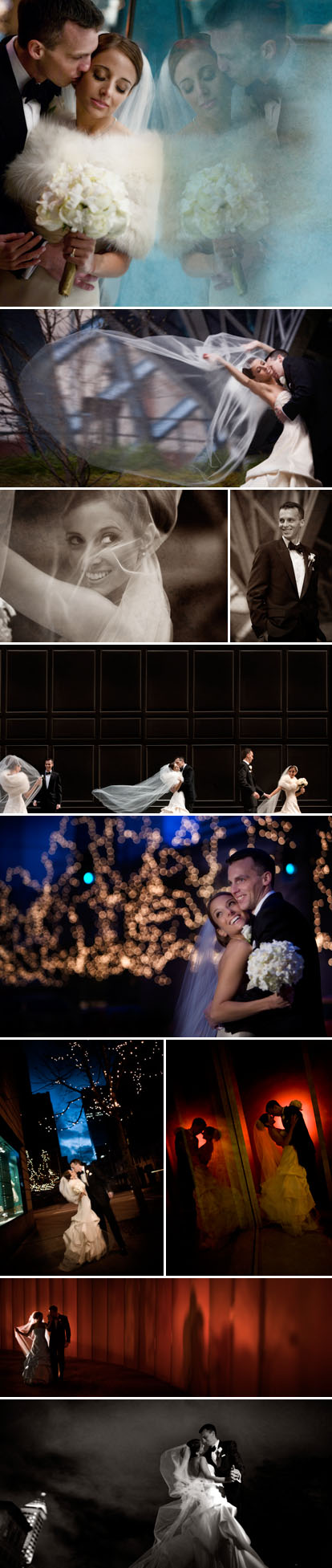 J Garner Photography, ivory, black and gold classic winter wedding, downtown Seattle
