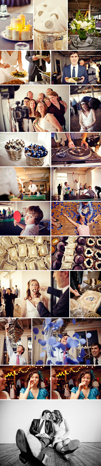 Sean Flanigan Photography, super fun Seattle wedding with pinatas and ping-pong
