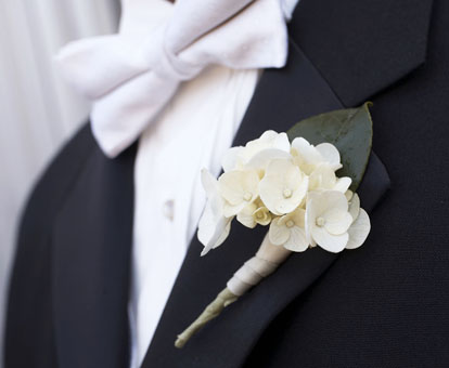 Formal men's white tie tuxedo for grooms, groomsmen and weddings, John and Joseph Photography