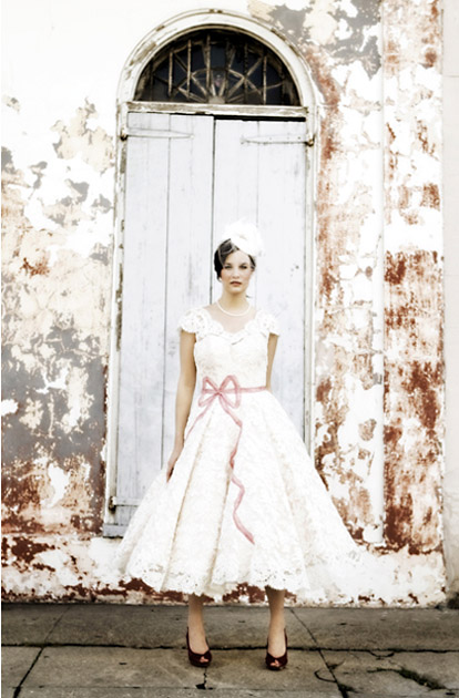 Image by Victor Sizemore, vintage inspired Josephine wedding dress from Stephanie James Couture