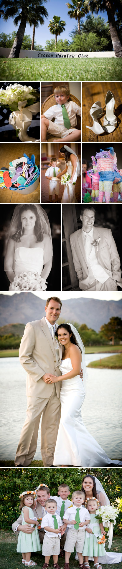 Tuscan, Arizona outdoor wedding ceremony at the Tuscan Country Club, images by Roberto Valenzuela Photography