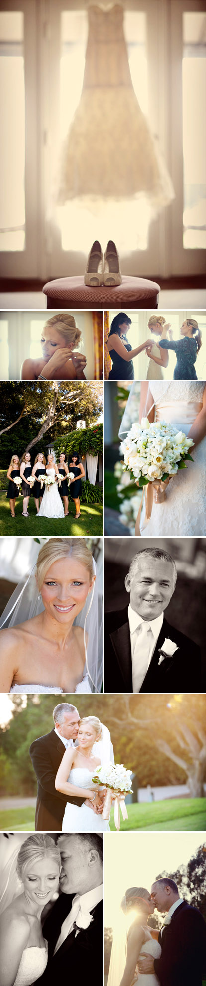 Romantic fall Santa Barbara, California real wedding at The Valley Club of Montecito, photographed by Boutwell Studio