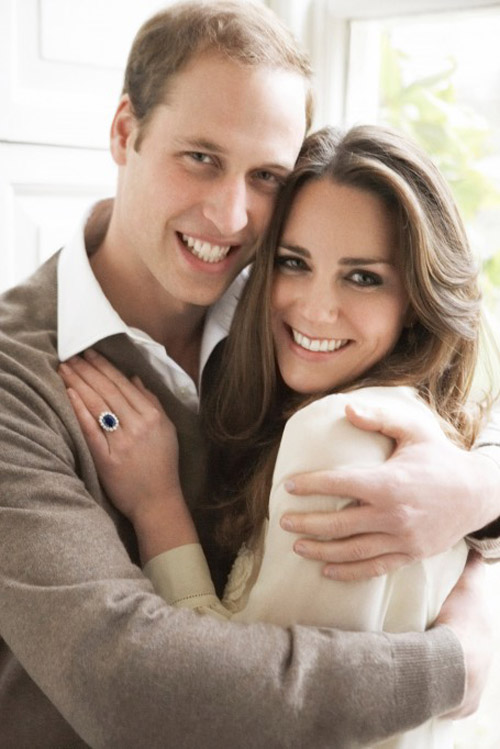 Engagement photo of Prince William and Kate Middleton, photographed by Mario Testino