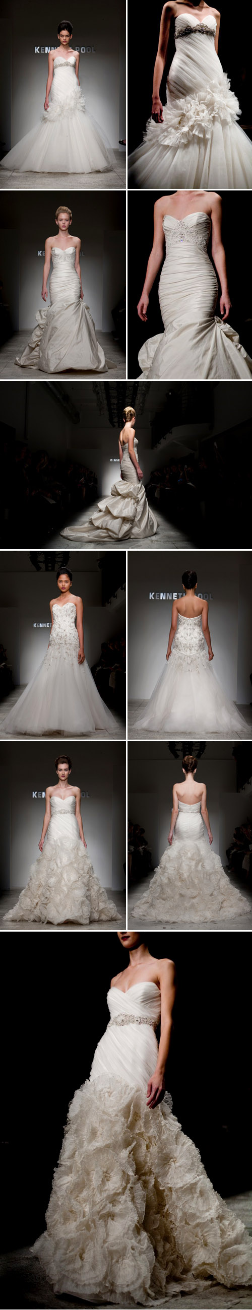 Kenneth Pool spring 2011 wedding dress collection, New York Bridal Market, photos by John and Joseph Photography