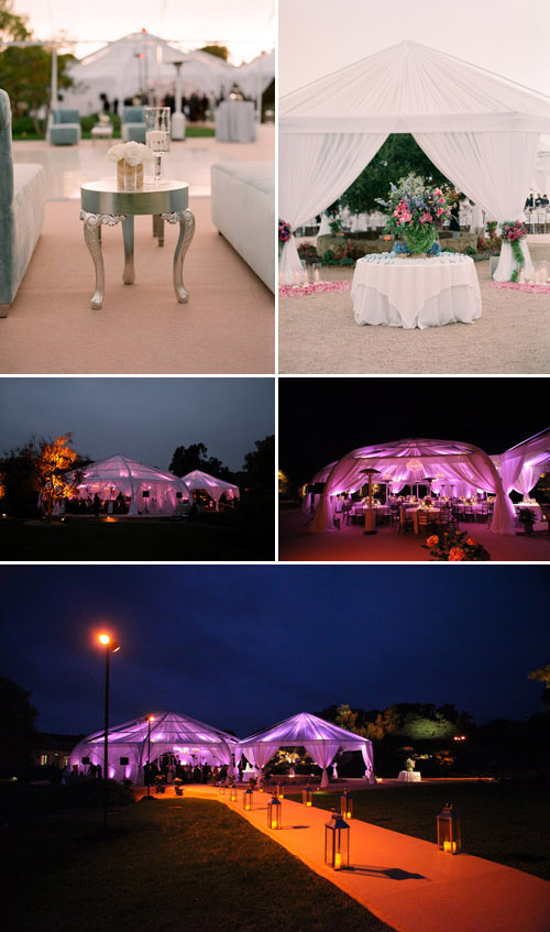 creative wedding tenting design by Lisa Gorjestani of Details Event Planning, photos by Elizabeth Messina