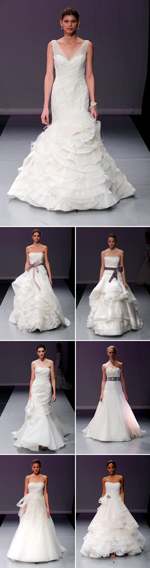 glamorous wedding dresses from Rivini Fall/Winter 2012 bridal market runway show