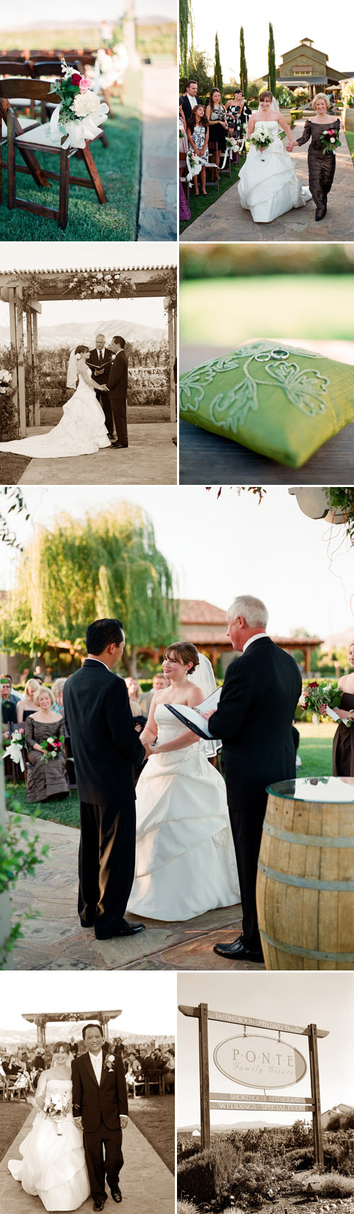 romantic fall vineyard wedding at the Ponte Family Estate Winery in Temecula, CA, photos by Ulrica Wihlborg