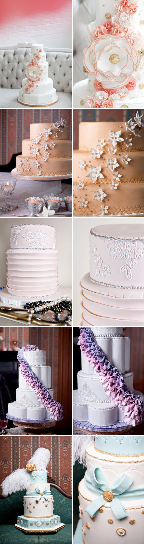 amazing fashion inspired wedding cakes from Lori Hutchinson of Toronto's The Caketress