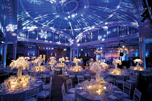 amazing event lighting design by Bentley Meeker at The New York Public Library from his Light X Design book