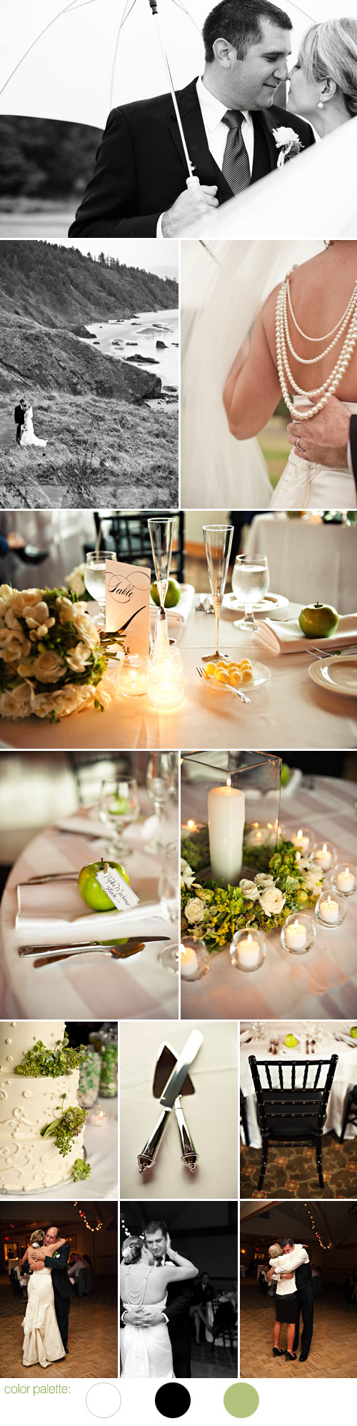 sweet outdoor wedding in the rain in Cannon Beach Oregon, Surfsand Resort, photography by Soul Mate Photo