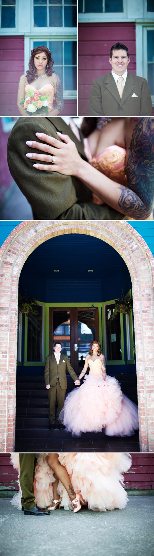 Creative alternative Seattle Sodo Park wedding photographed by Calima Portraits