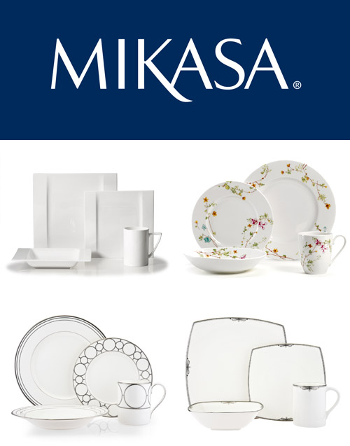 modern dinnerware for your bridal registry from Mikasa