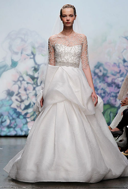 Monique Lhuillier wedding dresses from the Fall 2012 bridal collection