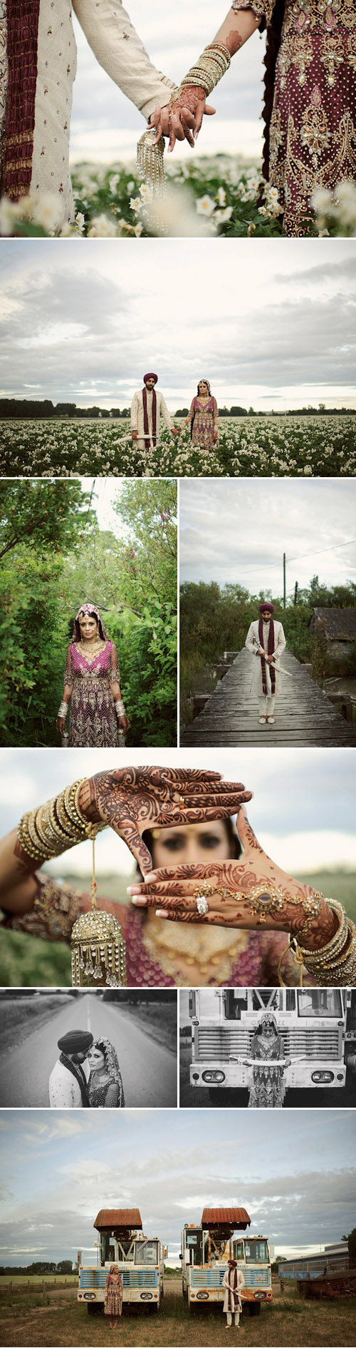 traditional Indian Sikh wedding in Vancouver, BC, purple, lavender, silver and black wedding colors, photos by Nordica Photography