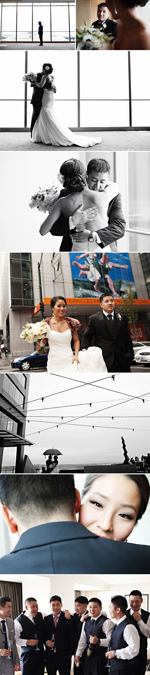 Elegant fall Seattle wedding at the Four Seasons Hotel, photos by Jenny Jimenez - Jenny J.