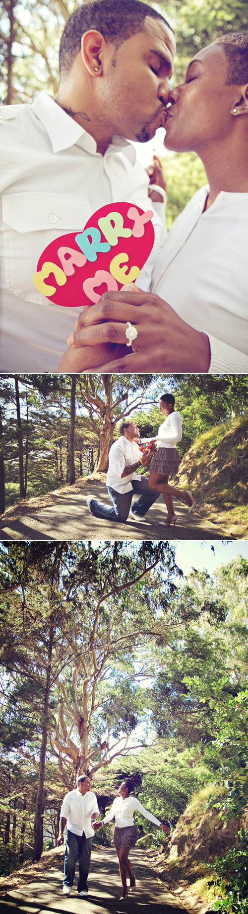 San Francisco marriage proposal and engagement photo shoot, images by Taken by Light Photography