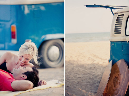 surfing inspired engagement photo shoot by Brandon Scott Photography