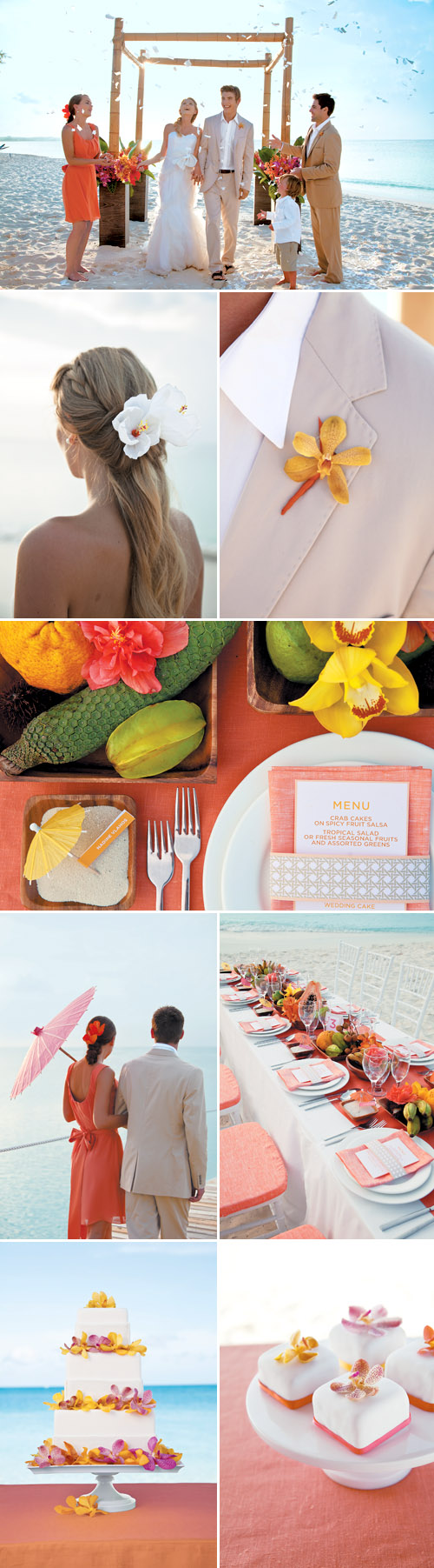 Island Paradise destination wedding theme - Beaches Resort Turks and Caicos with destination wedding packages from Martha Stewart Weddings