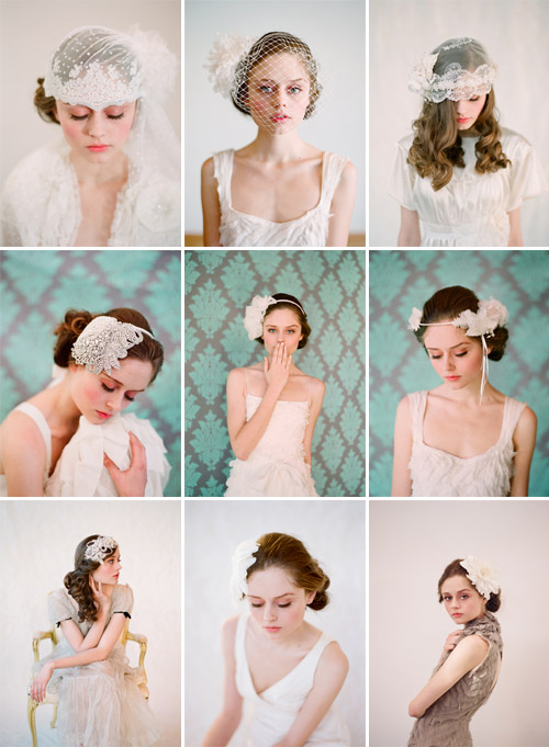 Twigs and Honey handmade bridal veils and hair accessories, images by Elizabeth Messina