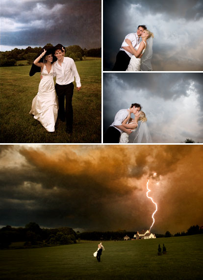 J. Garner Photography, dramatic real wedding photography in the rain