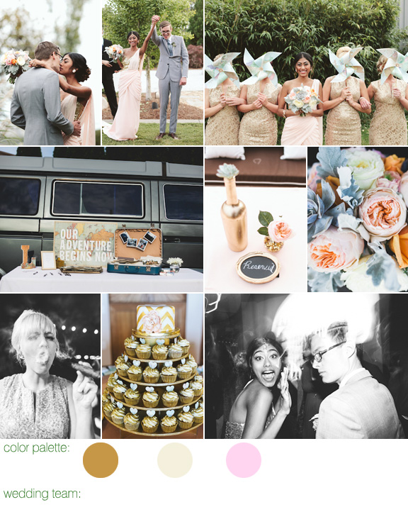 gold and vintage wedding at OZ Nashville, Tennessee, with photos by Ulmer Studios