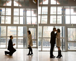 proposal story, engagement, seattle art museum, photos by J. Garner Photography