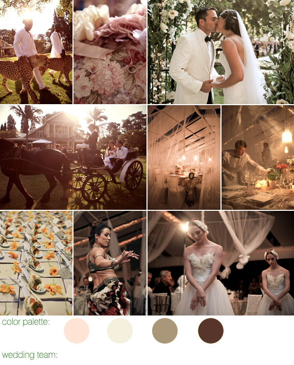 Swan Lake inspired real wedding Zimbabwe, South Africa - photography by: Shanna Jones - cream, champagne, and sepia wedding colors