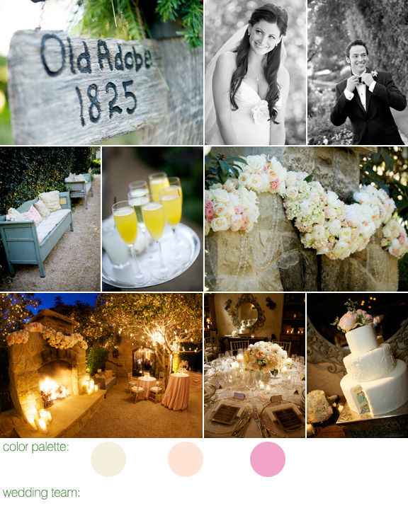 intimate outdoor California wedding - San Ysidro Ranch - La Fete designs - photos by BB Photography