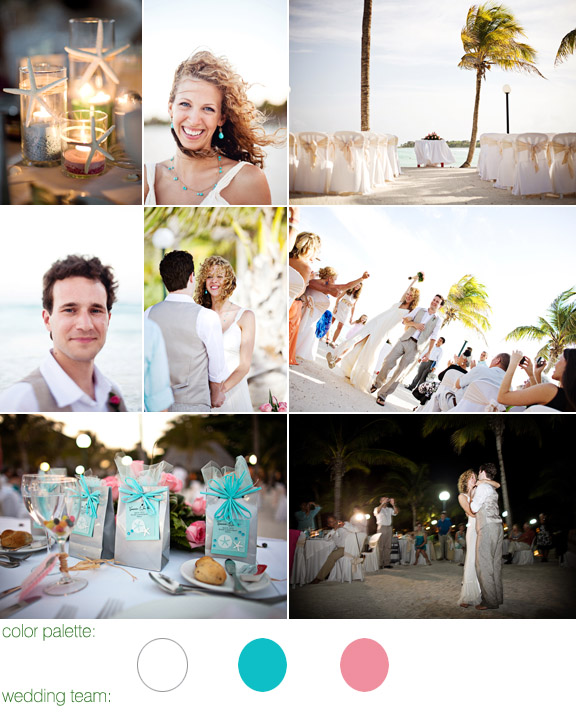 Barcelo maya beach resort, riviera maya mexico - real wedding - photos by: lucida photography - color palette: white, light pink and light blue