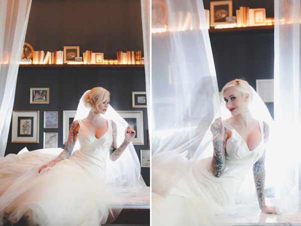fierce bridal style inspiration shoot from Andrea Eppolito Events with photos by Adam Trujillo | via junebugweddings.com