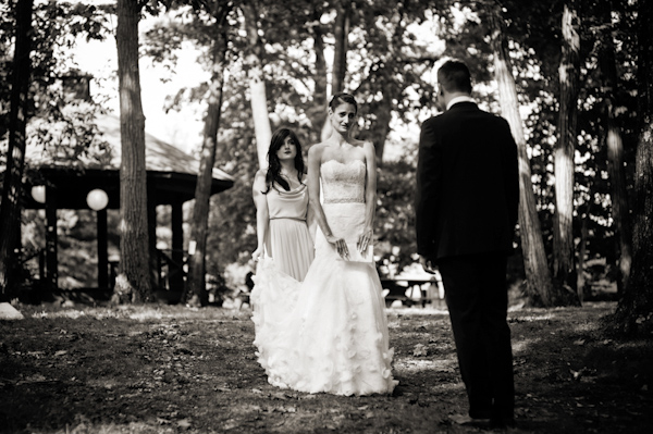 woodland wedding at Benmarl Winery, New York, photo by Richard Israel | via junebugweddings.com