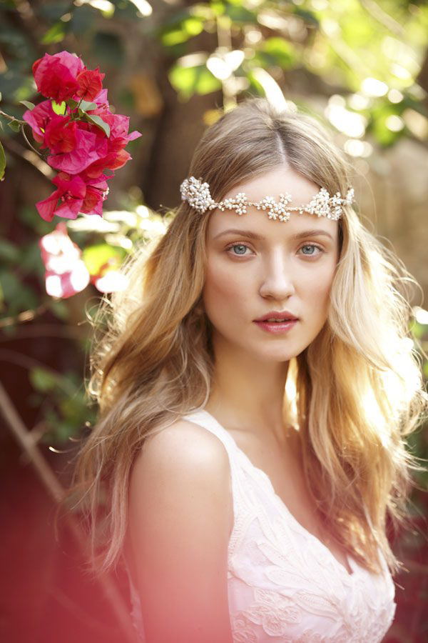 Get the Perfect Bohemian Bride Look with BHLDN via Junebug Weddings