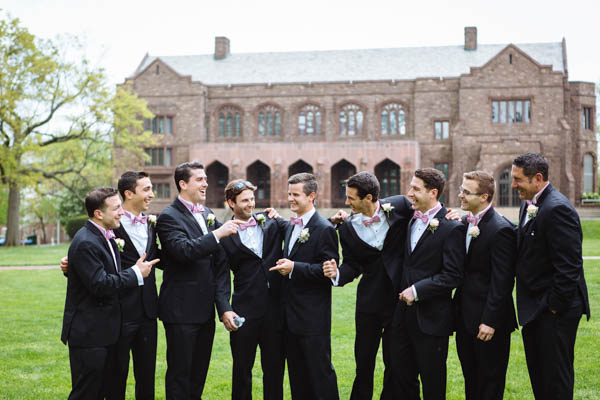romantic country club wedding groomsmen, photo by Clay Austin Photography | via junebugweddings.com