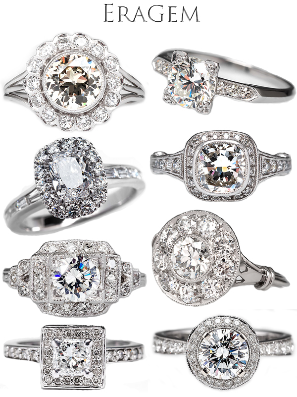 Antique diamond engagement rings usa