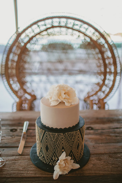 aztec wedding cake