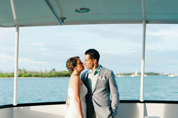 boat wedding reception