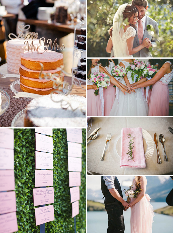pink wedding palette