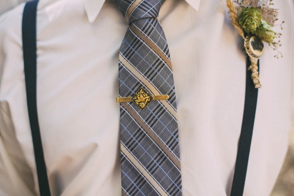 navy and gold groom attire