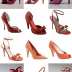 Colorful Bridal Shoes for an Orange, Pink and Red Wedding Color Palette