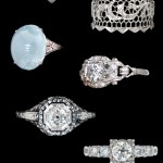 Antique Diamond Engagement and Wedding Rings from Alexandria Rossoff