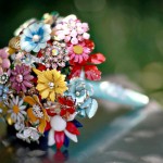 Vintage Brooch Bridal Bouquets from Fantasy Floral Design