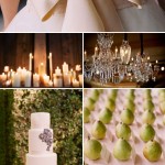 Cream, Crystal and Metallic Wedding Color Ideas