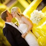 Black, White and Yellow Modern California Wedding – Heather and Ryan