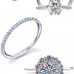 Classic Diamond Engagement and Wedding Rings