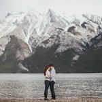Breathtaking Lake Minnewanka Engagement