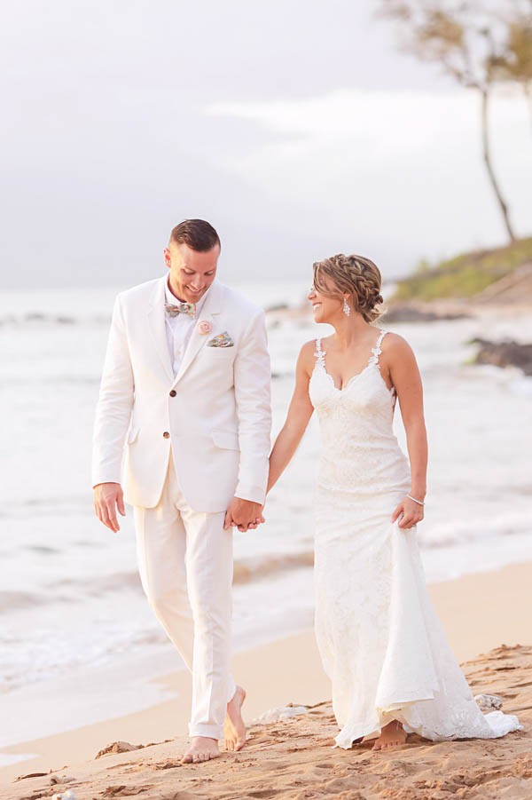 Pastel Beach Wedding at Andaz Maui Junebug Weddings