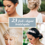23 Fresh and Elegant Bridal Updos